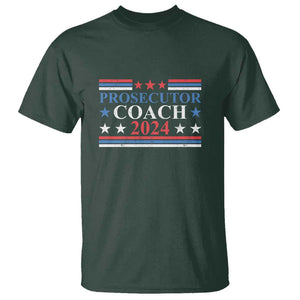 Harris Walz T Shirt Prosecutor Coach 2024 Presidential Election TS11 Dark Forest Green Print Your Wear