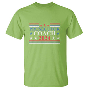 Harris Walz T Shirt Prosecutor Coach 2024 Presidential Election TS11 Lime Print Your Wear