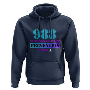 Suicide Prevention Awareness Hoodie 988 Veteran Suicide Prevention Press 1 TS11 Navy Print Your Wear