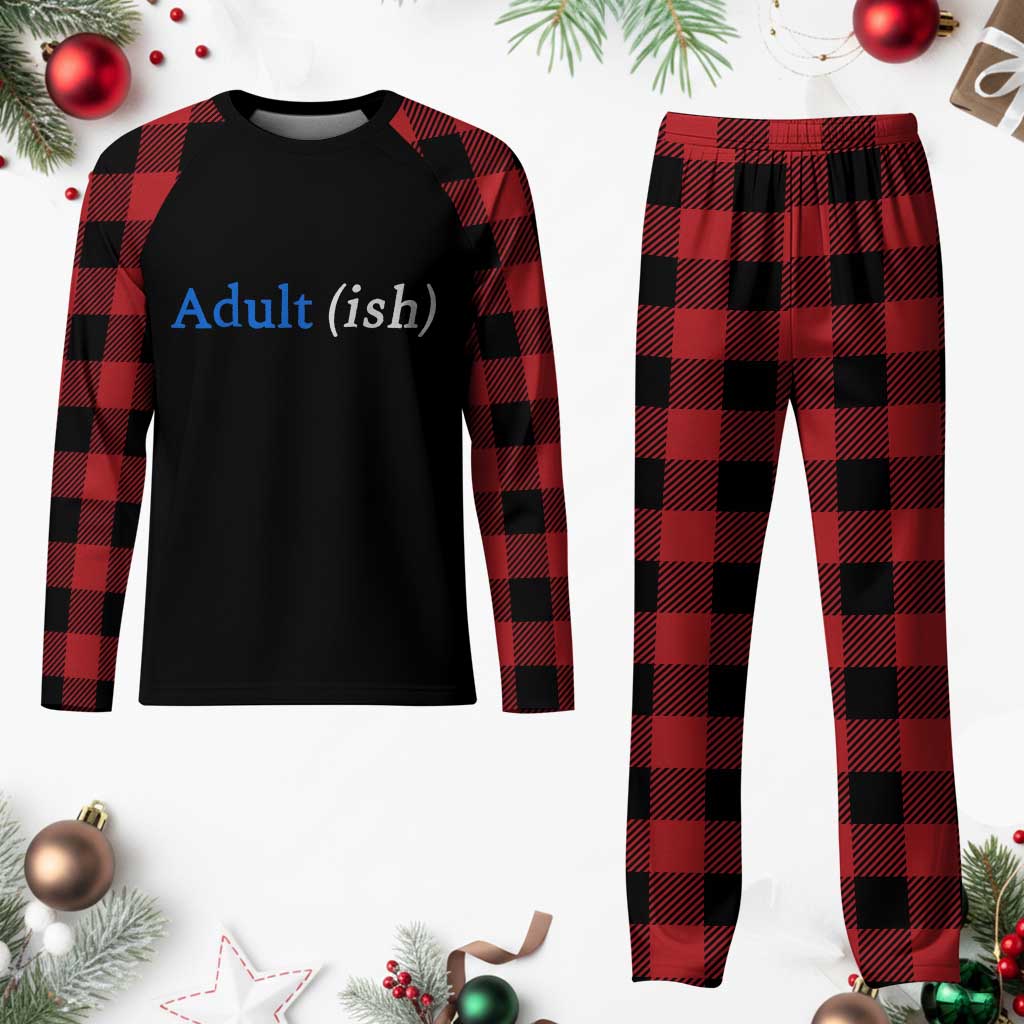 Funny Adultish Adult Sarcasm 18th Birthday Plaid Pajama Set TS11 Buffalo Plaid Print Your Wear