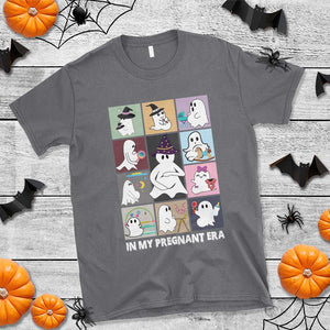 Halloween Pregnancy Reveal T Shirt In My Pregnant Era Maternity Ghost TS11 Charcoal Print Your Wear