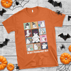 Halloween Pregnancy Reveal T Shirt In My Pregnant Era Maternity Ghost TS11 Orange Print Your Wear