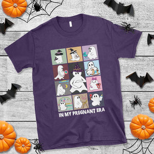 Halloween Pregnancy Reveal T Shirt In My Pregnant Era Maternity Ghost TS11 Purple Print Your Wear