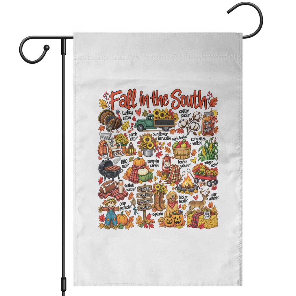 Fall In The South Garden Flag Southern Autumn Harvest Activities