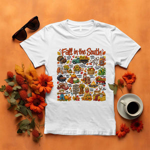 Fall In The South T Shirt Southern Autumn Harvest Activities