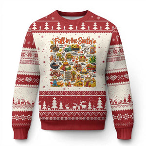 Fall In The South Ugly Christmas Sweater Southern Autumn Harvest Activities