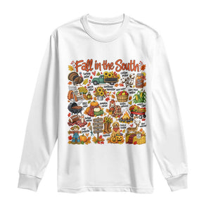 Fall In The South Long Sleeve Shirt Southern Autumn Harvest Activities