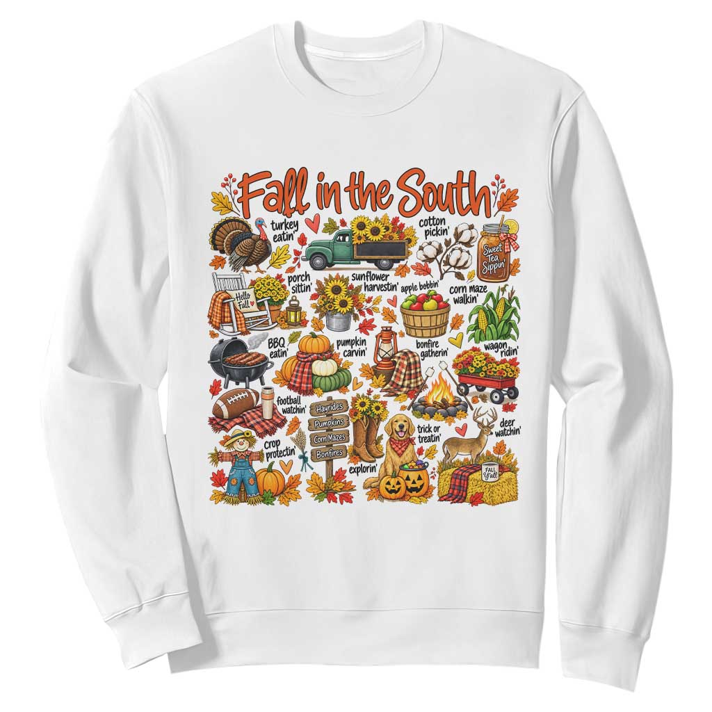 Fall In The South Sweatshirt Southern Autumn Harvest Activities
