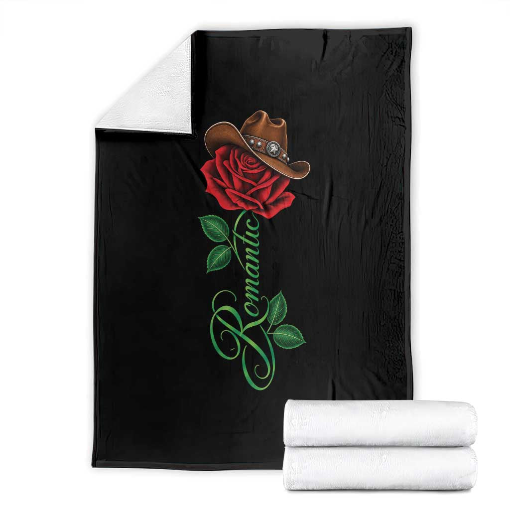 Romantic Classic 70s 80s Red Rose R&B Music Lover Throw Blanket