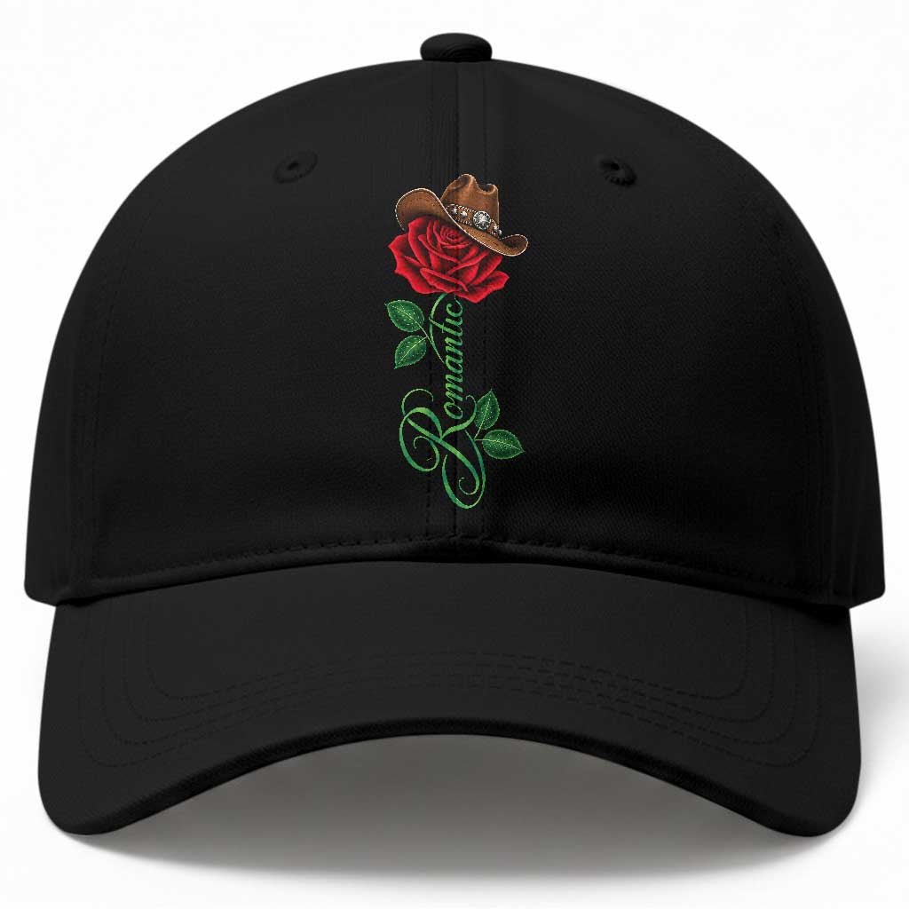 Romantic Classic 70s 80s Red Rose R&B Music Lover Baseball Cap