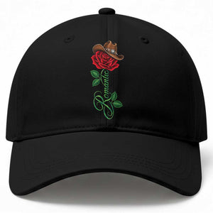 Romantic Classic 70s 80s Red Rose R&B Music Lover Baseball Cap