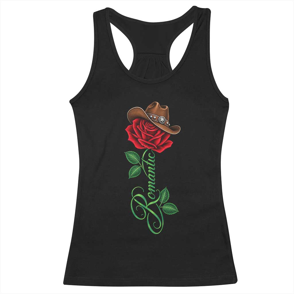 Romantic Classic 70s 80s Red Rose R&B Music Lover Racerback Tank Top
