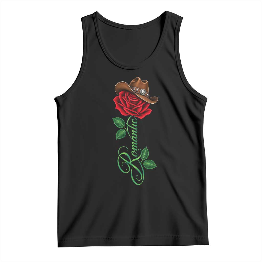 Romantic Classic 70s 80s Red Rose R&B Music Lover Tank Top