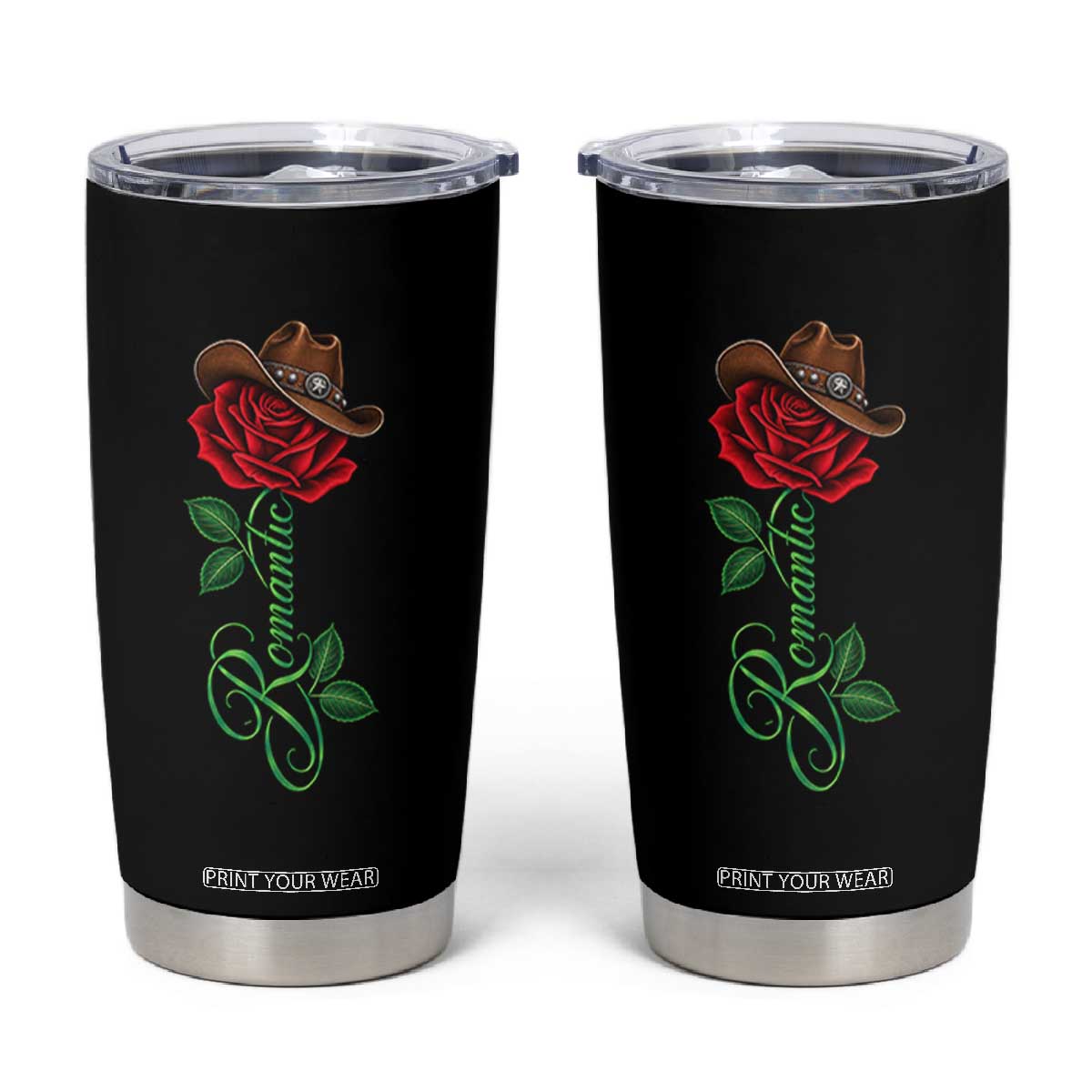Romantic Classic 70s 80s Red Rose R&B Music Lover Tumbler Cup