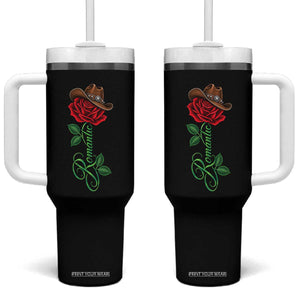 Romantic Classic 70s 80s Red Rose R&B Music Lover Tumbler With Handle
