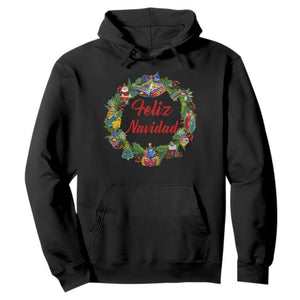 Christmas In Mexico Hoodie Feliz Navidad Xmas Wreath TS11 Black Print Your Wear