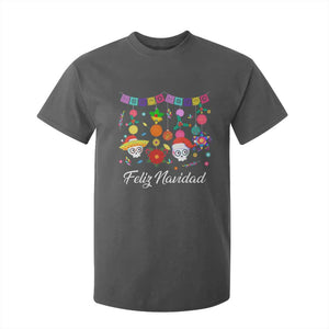 Feliz Navidad T Shirt For Kid Funny Christmas In Mexico Sugar Skull Pinata Star TS11 Dark Heather Print Your Wear