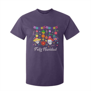 Feliz Navidad T Shirt For Kid Funny Christmas In Mexico Sugar Skull Pinata Star TS11 Purple Print Your Wear