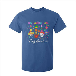 Feliz Navidad T Shirt For Kid Funny Christmas In Mexico Sugar Skull Pinata Star TS11 Royal Blue Print Your Wear