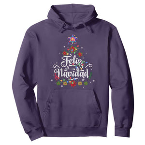 Christmas In Mexico Hoodie Feliz Navidad Pinata Star Xmas Tree TS11 Purple Print Your Wear