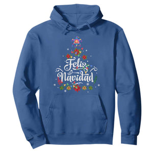 Christmas In Mexico Hoodie Feliz Navidad Pinata Star Xmas Tree TS11 Royal Blue Print Your Wear