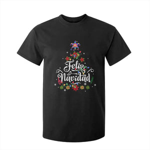 Christmas In Mexico T Shirt For Kid Feliz Navidad Pinata Star Xmas Tree TS11 Black Print Your Wear