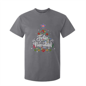 Christmas In Mexico T Shirt For Kid Feliz Navidad Pinata Star Xmas Tree TS11 Charcoal Print Your Wear