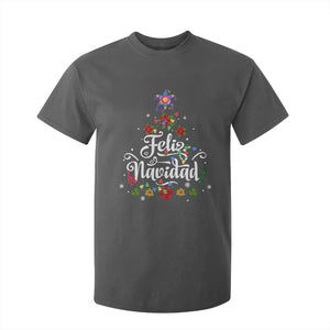 Christmas In Mexico T Shirt For Kid Feliz Navidad Pinata Star Xmas Tree TS11 Dark Heather Print Your Wear