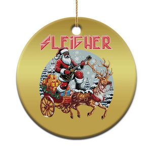 Funny Black Santa Heavy Metal Xmas Christmas Ornament Sleigher Xmas Rock & Roll TS11 Print Your Wear