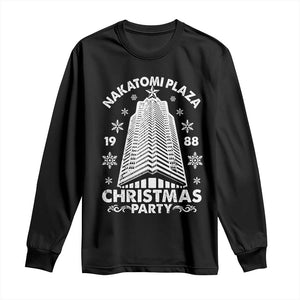 Nakatomi Plaza Long Sleeve Shirt Christmas Party 1988 Vintage Snowflake TS11 Black Print Your Wear