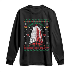 Nakatomi Plaza Long Sleeve Shirt Christmas Party 1988 Seasons Greetings TS11 Black Print Your Wear