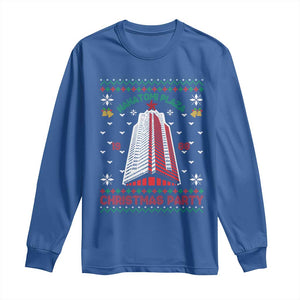 Nakatomi Plaza Long Sleeve Shirt Christmas Party 1988 Seasons Greetings TS11 Royal Blue Print Your Wear