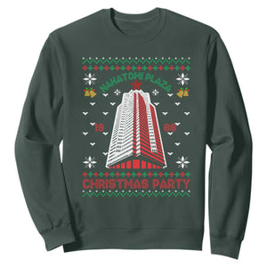 Nakatomi Plaza Sweatshirt Christmas Party 1988 Seasons Greetings TS11 Dark Forest Green Print Your Wear