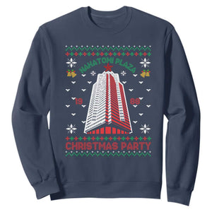 Nakatomi Plaza Sweatshirt Christmas Party 1988 Seasons Greetings TS11 Navy Print Your Wear