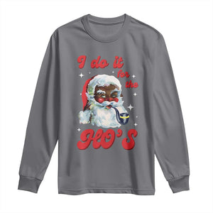 Funny I Do It For The Ho's Long Sleeve Shirt Christmas Naughty Santa TS11 Charcoal Print Your Wear