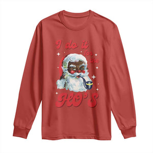 Funny I Do It For The Ho's Long Sleeve Shirt Christmas Naughty Santa TS11 Red Print Your Wear