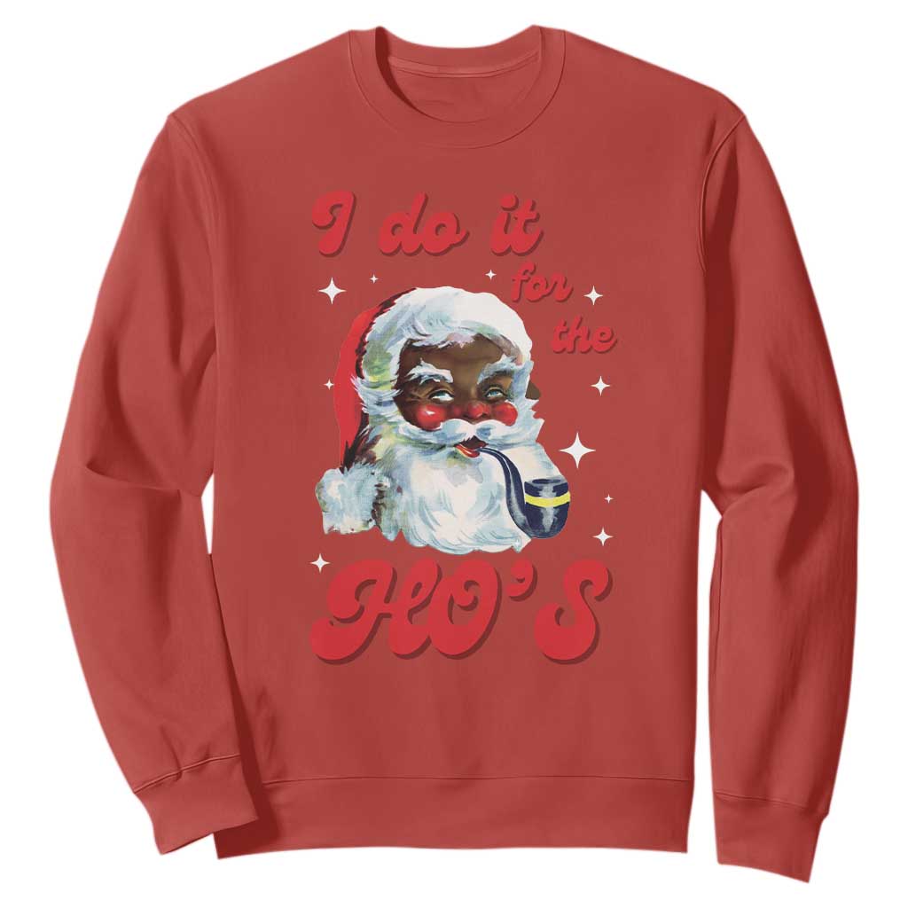 Funny I Do It For The Ho's Sweatshirt Christmas Naughty Santa TS11 Red Print Your Wear