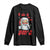 Funny I Do It For The Ho's Long Sleeve Shirt Christmas Black Naughty Santa TS11 Black Print Your Wear