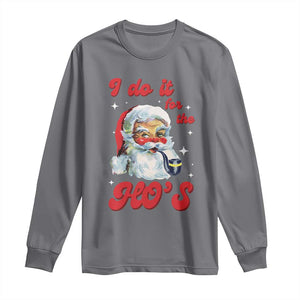 Funny I Do It For The Ho's Long Sleeve Shirt Christmas Black Naughty Santa TS11 Charcoal Print Your Wear