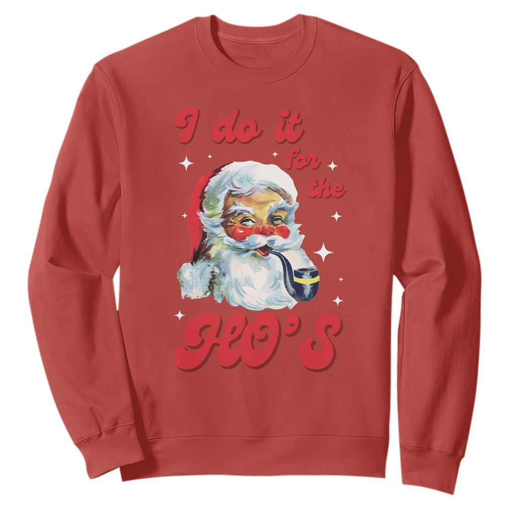Funny I Do It For The Ho's Sweatshirt Christmas Black Naughty Santa TS11 Red Print Your Wear