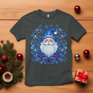 Norwegian Christmas Scandinavian Yule Santa Folk Art Winter Solstice T Shirt TS11 Dark Heather Print Your Wear