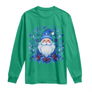 Norwegian Christmas Scandinavian Yule Santa Folk Art Winter Solstice Long Sleeve Shirt TS11 Irish Green Print Your Wear