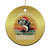 Funny Xmas Fishing Christmas Ornament Merry Fishmas Vintage Sunset Retro TS11 Print Your Wear