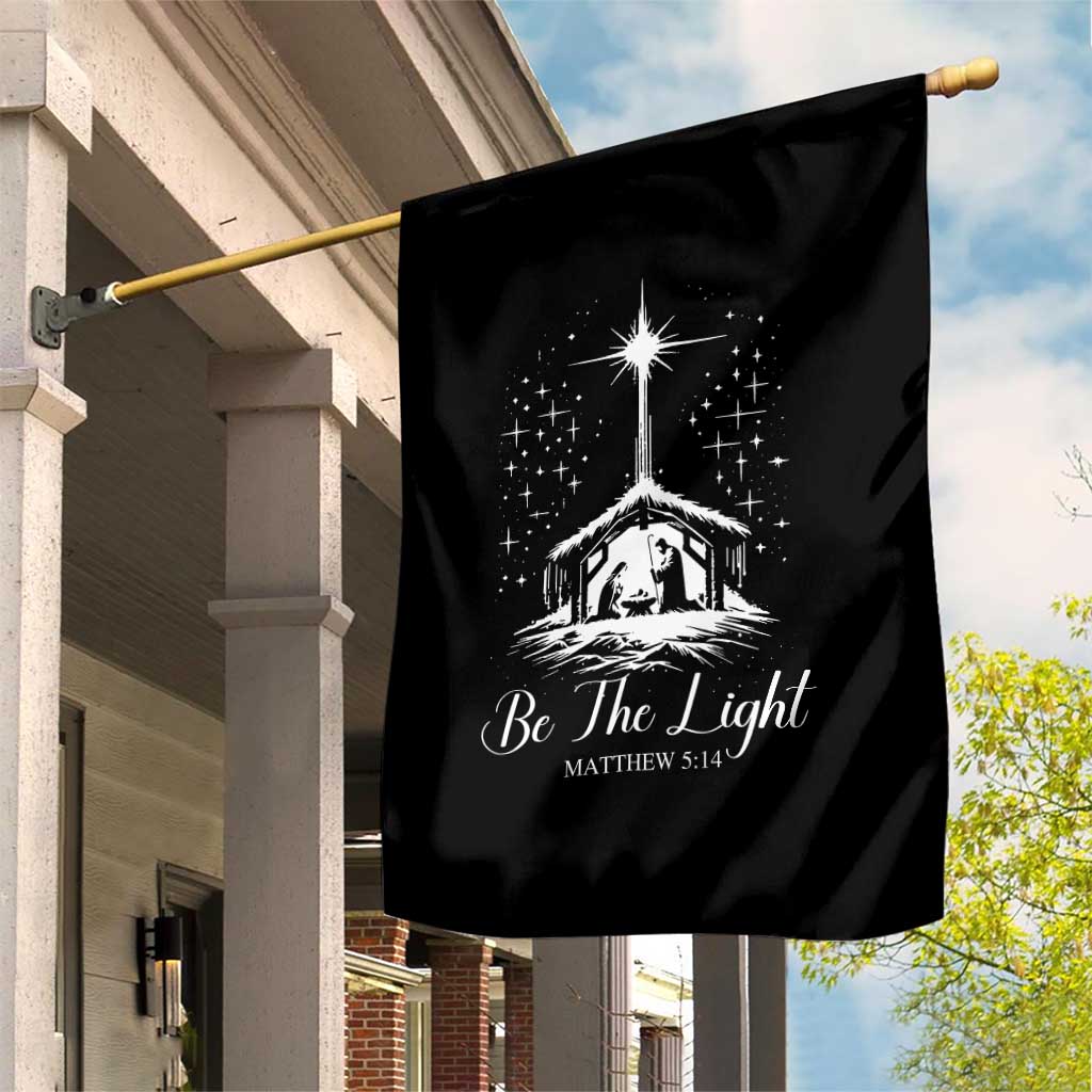 Be The Light Christian Christmas Garden Flag Nativity Scene Bible Verse TS11 Print Your Wear