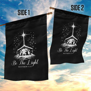 Be The Light Christian Christmas Garden Flag Nativity Scene Bible Verse TS11 Print Your Wear