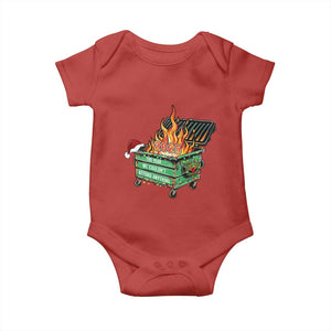 Funny Lil Dumpster Fire 2025 Baby Onesie The Year We Couldnt Afford Anything TS11 Red Print Your Wear