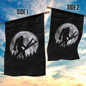 Funny Skiing Bigfoot Ski Winter Sport Moon Garden Flag TS11 Print Your Wear