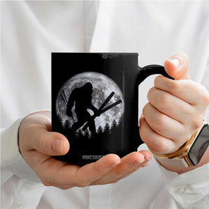 Funny Skiing Bigfoot Ski Winter Sport Moon Coffee Mug TS11 Print Your Wear