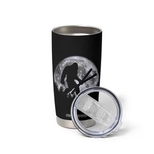 Funny Skiing Bigfoot Ski Winter Sport Moon Tumbler Cup TS11 Print Your Wear