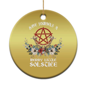 Have Yourself A Merry Little Solstice Christmas Ornament Yule Pagan Xmas Pentagram TS11 Print Your Wear